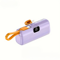 Draagbare powerbank 5000 mAh - Paars